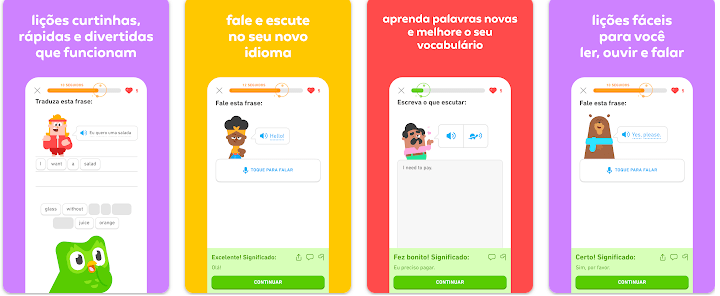 Aplicativo para crianças aprender inglês