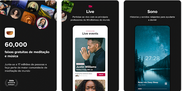 3 app de meditação gratuitos para você relaxar 1 App de meditação gratuito