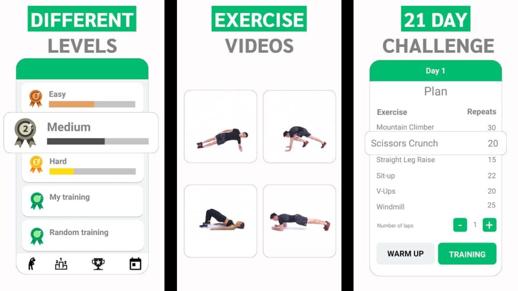 abdominal training apps