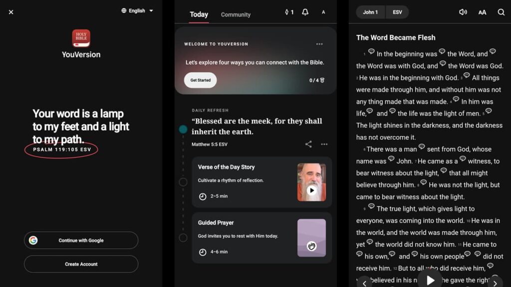 Bible App with Audio