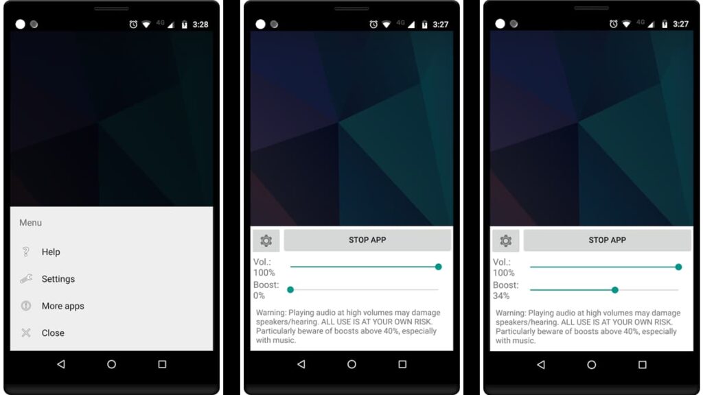 applications pour augmenter le volume