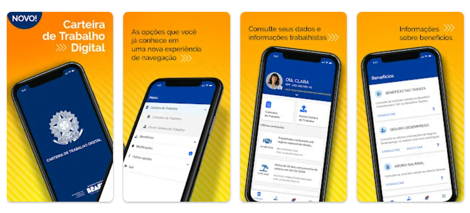 Número de série da carteira de trabalho digital