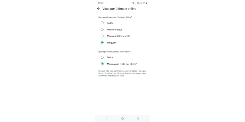 Como usar o aplicativo do WhatsApp sem aparecer online 2 WhatsApp sem aparecer online