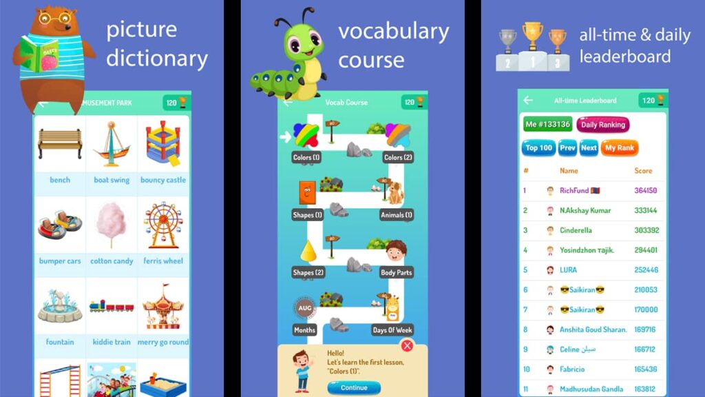 Insegnate ai vostri figli con l'app English for Kids 2 Applicazione Inglese per bambini