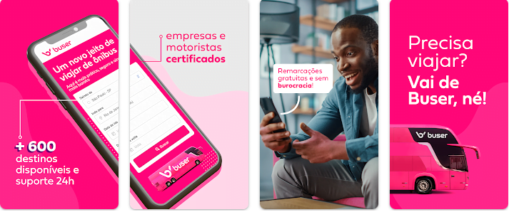 Aplicativo de ônibus viagem
