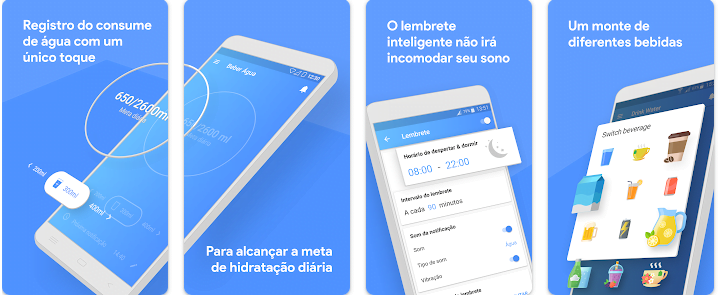Aplicativo para beber água para emagrecer