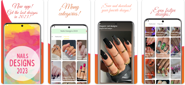 Unhas em gel decoradas