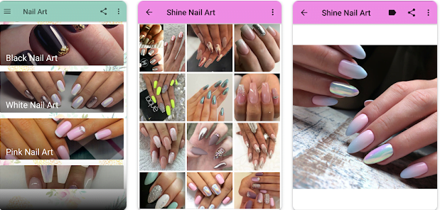 Unha de gel decorada e delicada
