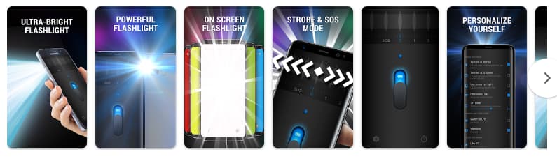 Bright Flashlight Phone - Eine Hochleistungs-Taschenlampe App 2 leistungsstarke Taschenlampen-App