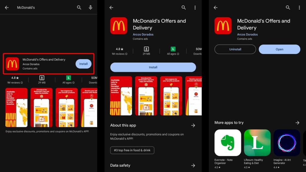 McDonald's App: Fast Food at Your Fingertips! 4 McDonald's app