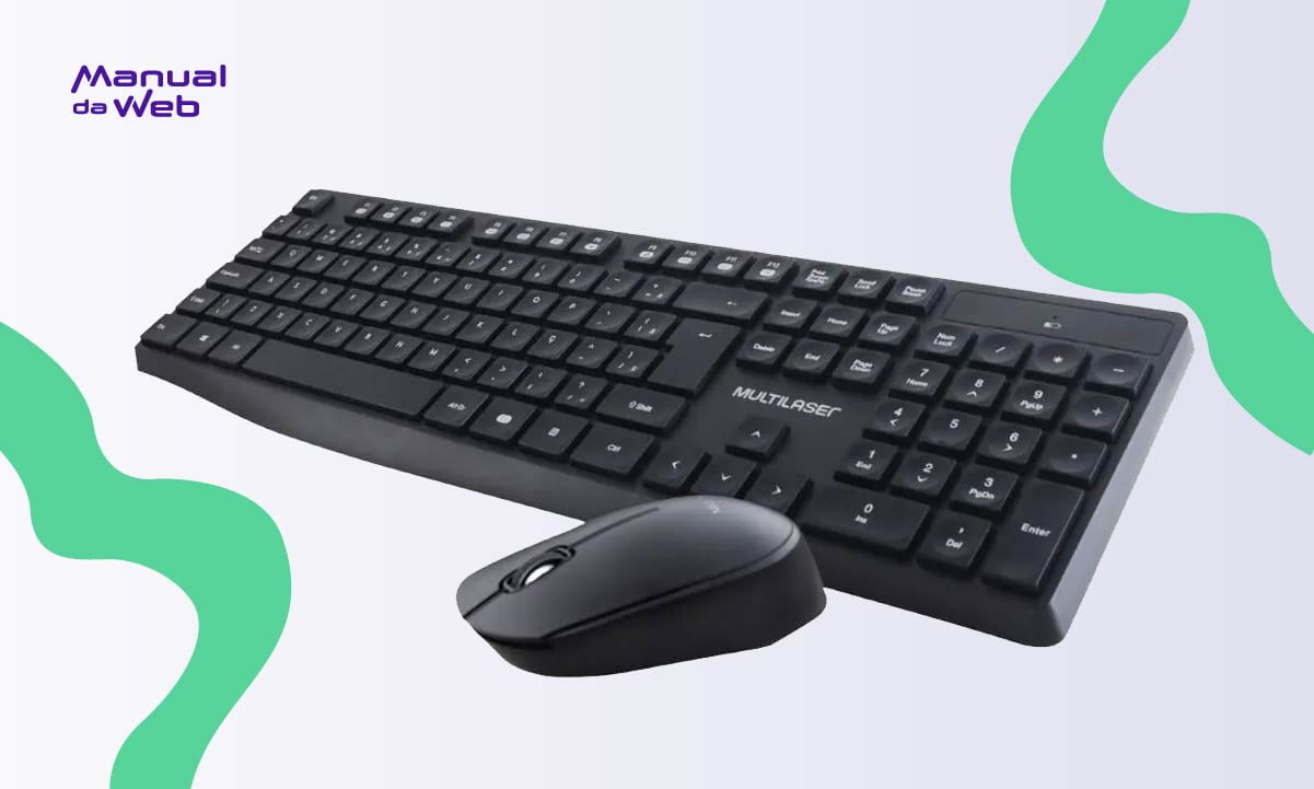 Teclado e mouse sem fio
