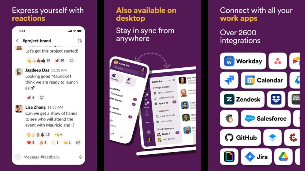 Slack vs Microsoft Teams, outils de collaboration, applications de communication au travail