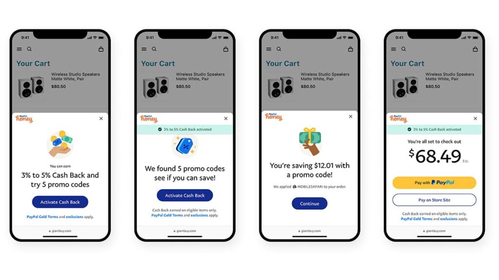 PayPal Honey app