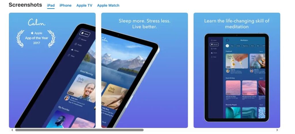 Calm app
