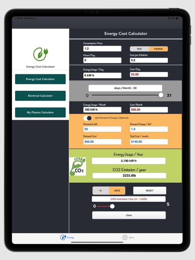 Electricity Saving App
