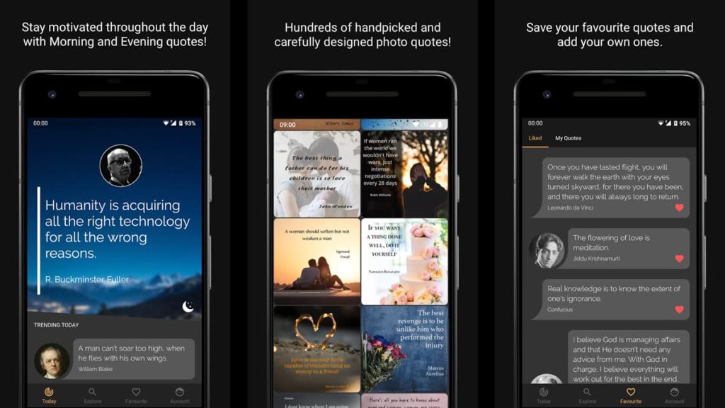 Verbessern Sie Ihre Laune mit den besten Apps für tägliche Zitate! 3 daily quote inspiration