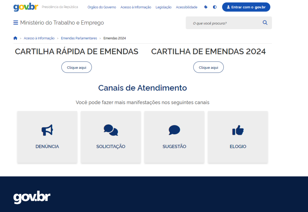 Ministério do Trabalho agendamento 