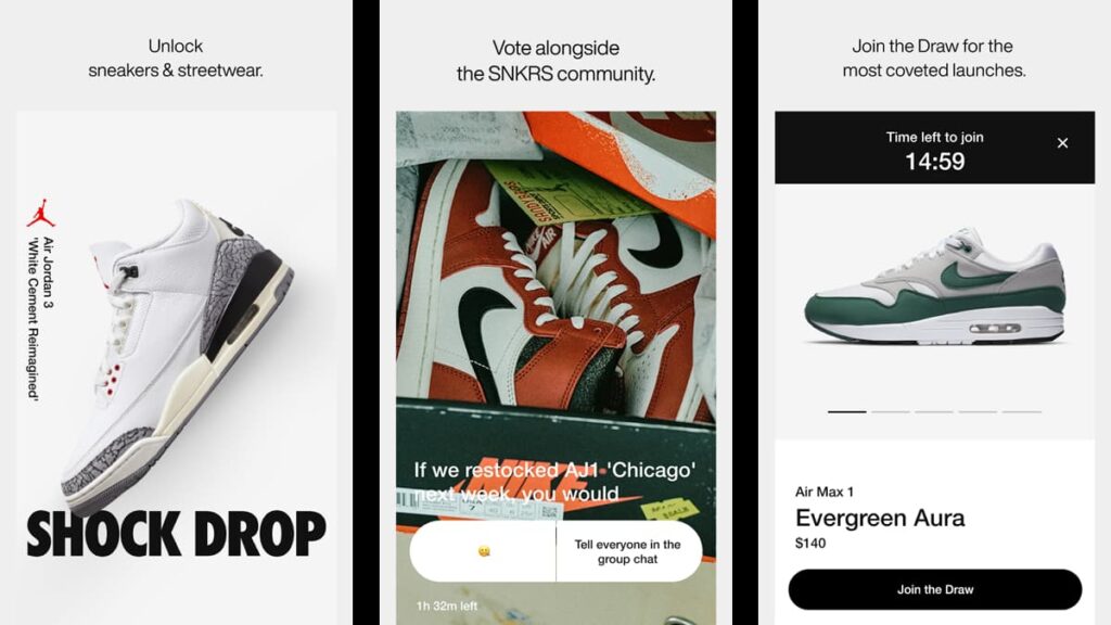 SNKRS iPhone app