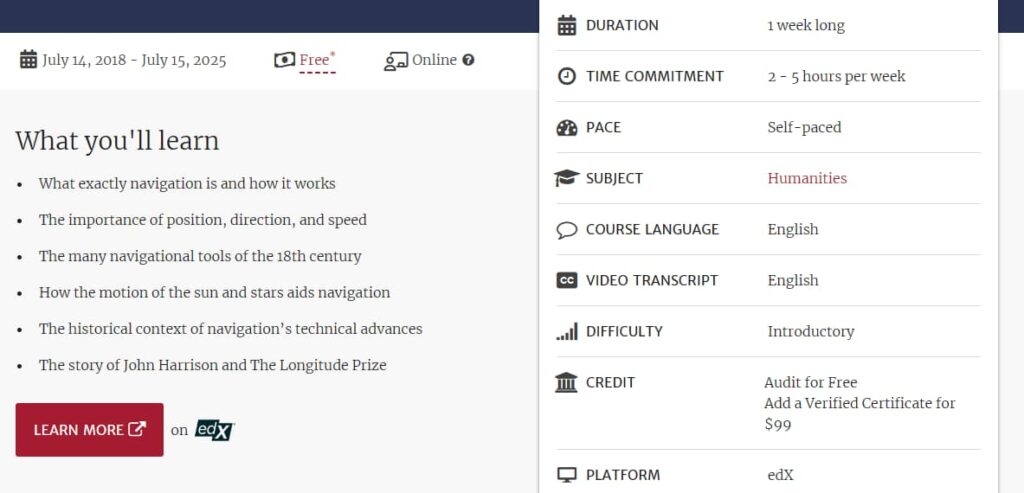 Harvard Free Online Courses