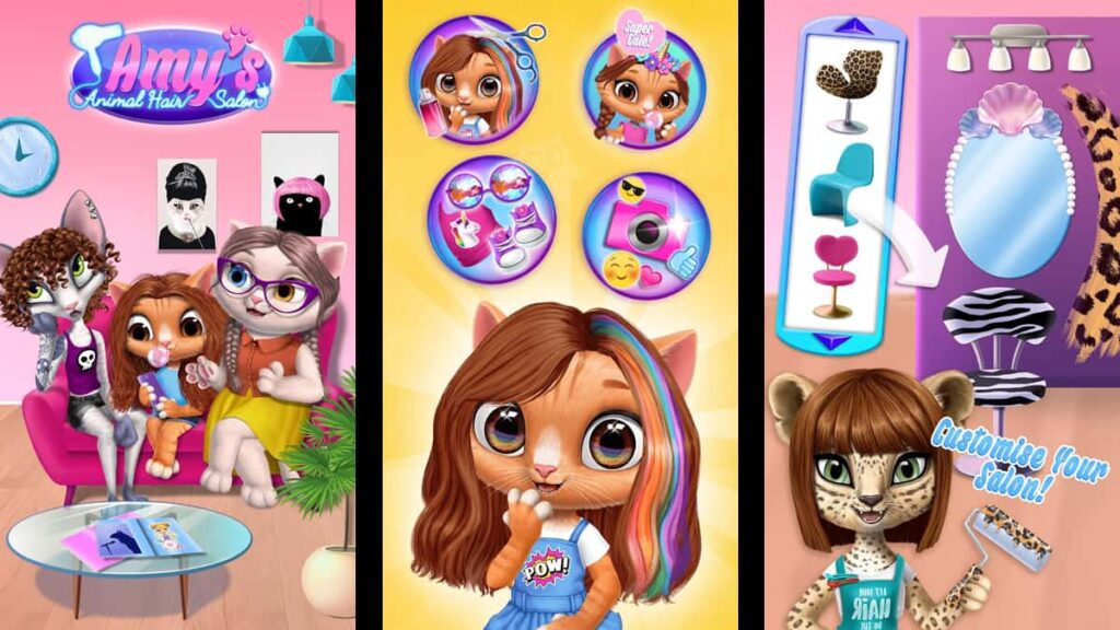 hair salon games for kids