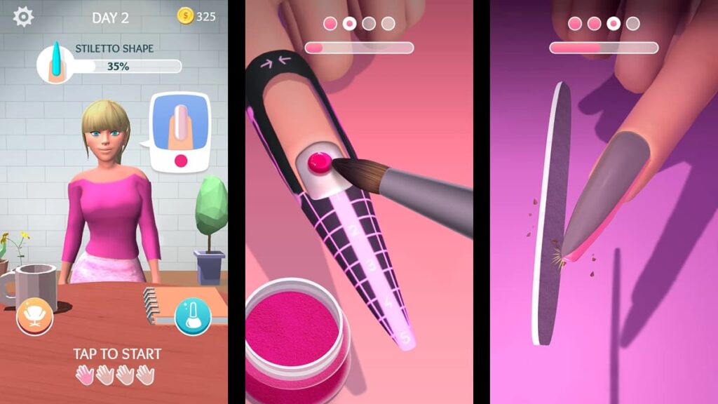 nail salon games for kids