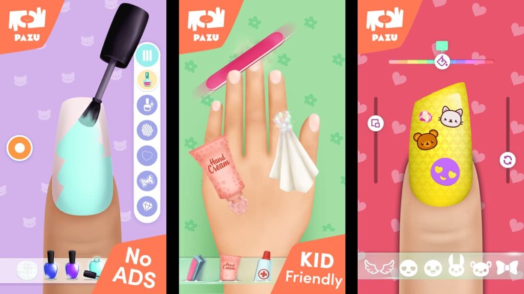 nail salon games for kids