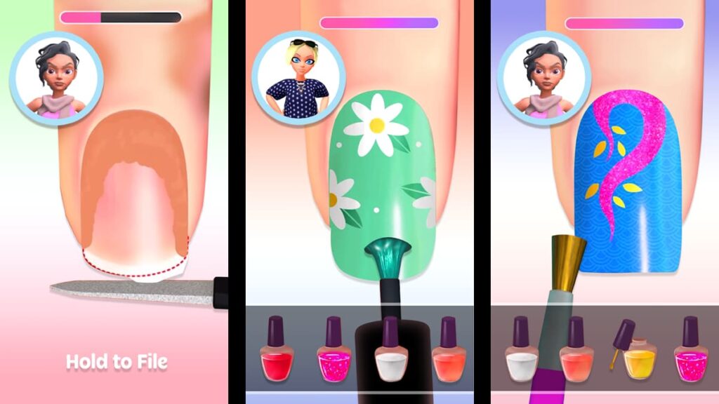 nail salon games for kids