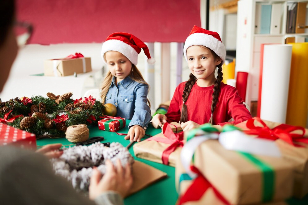 Mural de Natal para escola