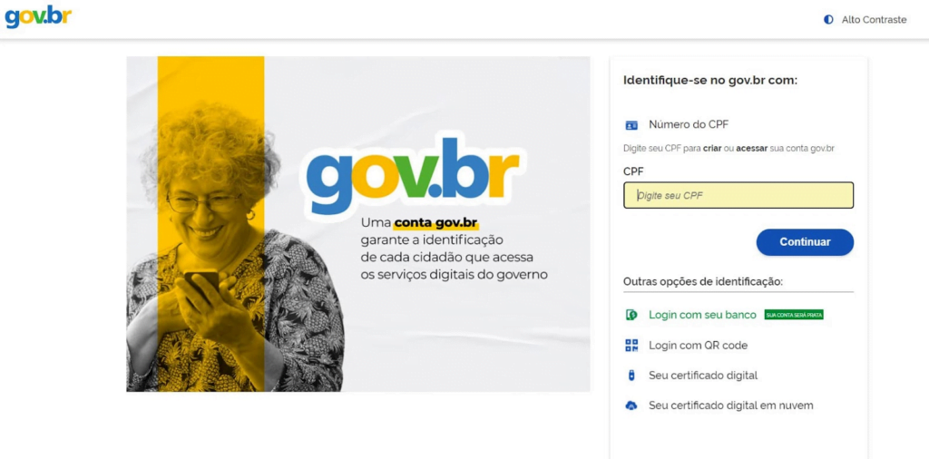 Recuperar senha Gov.br