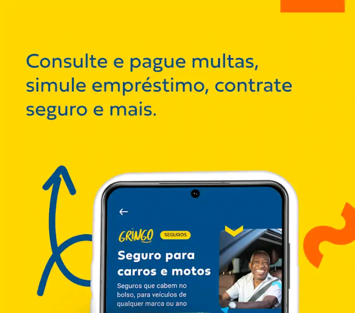 Como usar o aplicativo GRINGO para consultar IPVA 2024, multas e + 3 Aplicativo Gringo