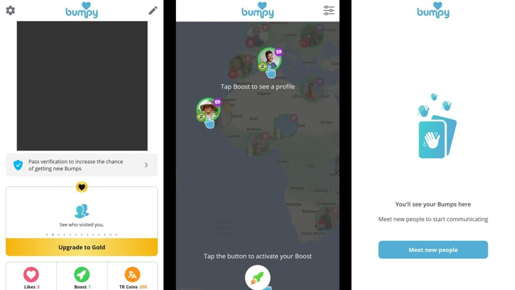 Connettetevi a livello globale con l'app Bumpy - Incontri internazionali 5 App sconnessa