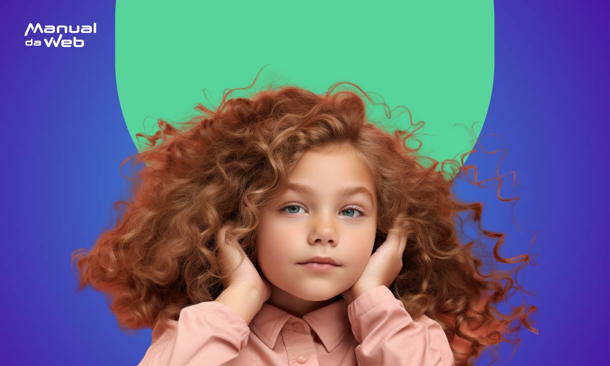 Penteado infantil simples para escola