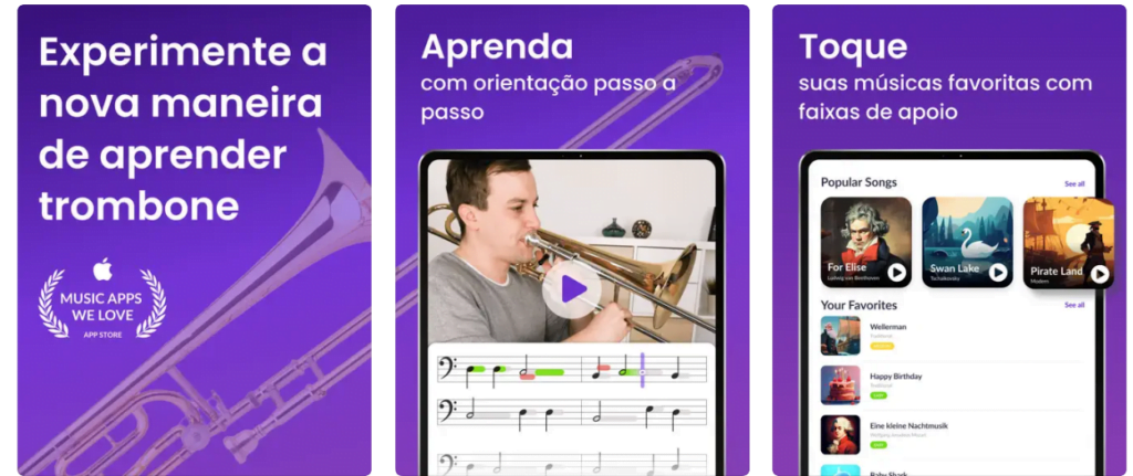 Aprenda a tocar trombone