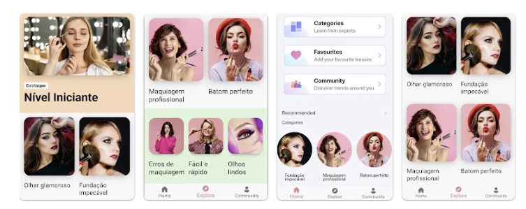 Aplicativo para aprender se maquiar em casa: baixe grátis 2 Aplicativo para aprender se maquiar
