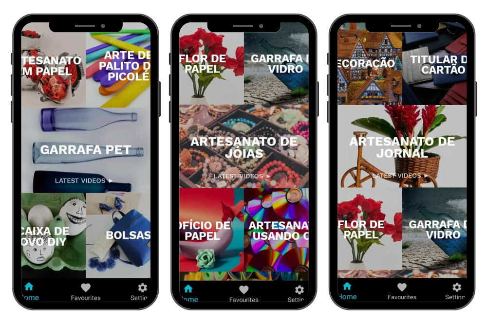 Aplicativo para aprender artesanato