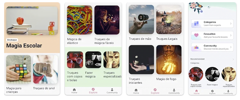 Aplicativo de Truques de Mágica