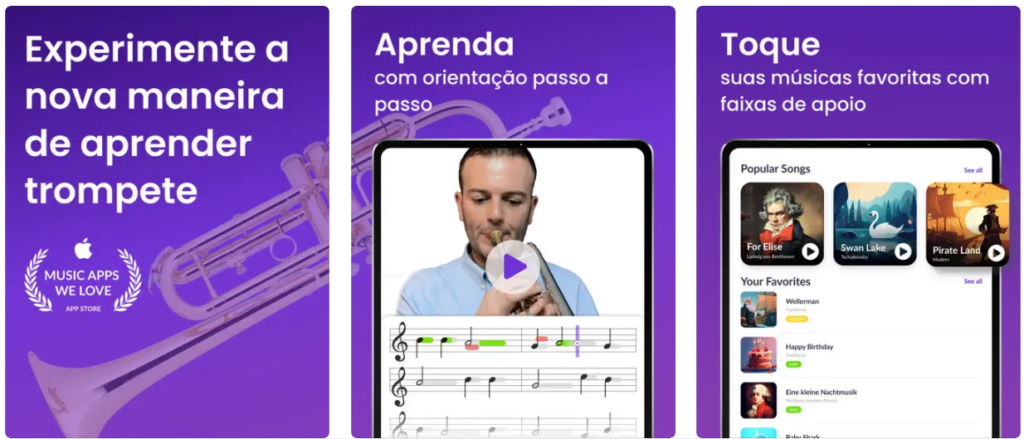 Aprenda tocar trompete