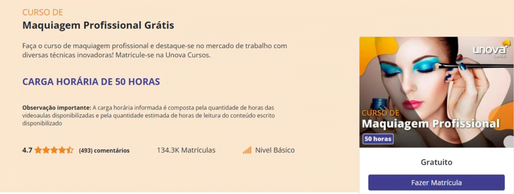 Curso de maquiagem
