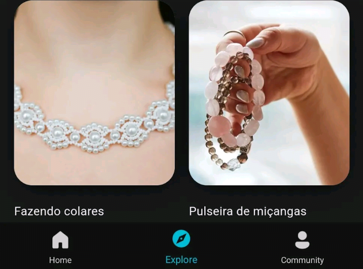 Aplicativo para aprender fazer jóias