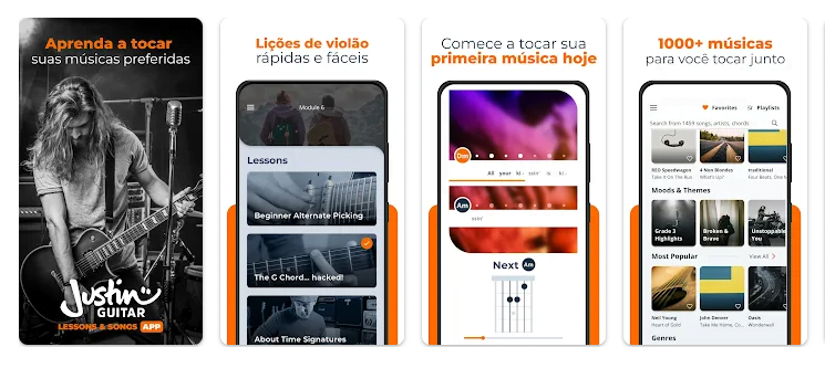 Aplicativo para ter aulas de violão