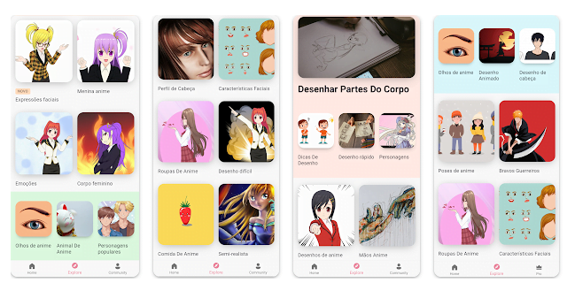 Aplicativo para aprender desenhar grátis anime pelo celular 3 Aplicativo para aprender desenhar anime