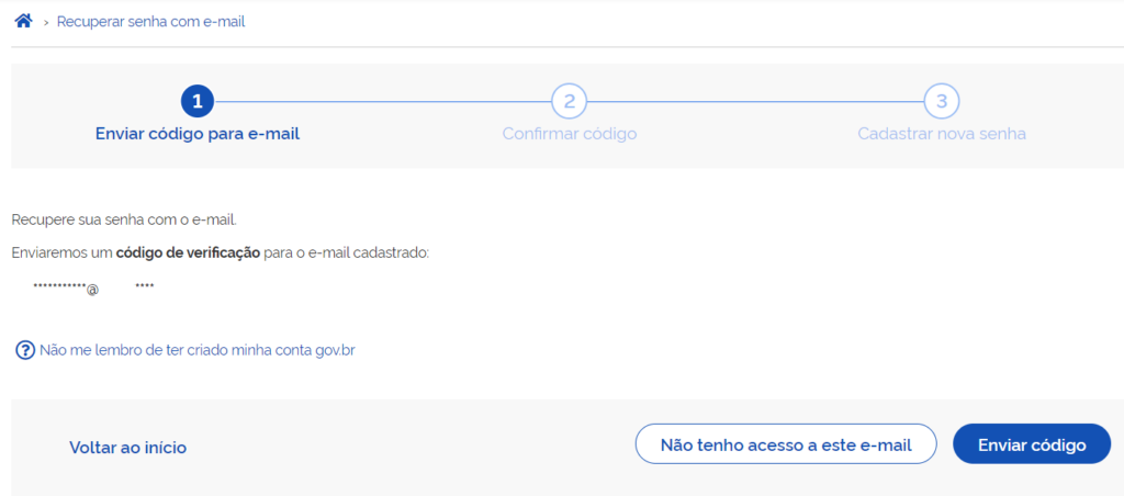 Como desbloquear conta Gov.Br