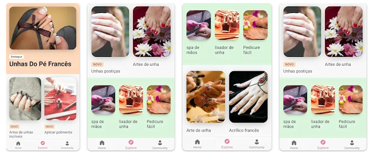 O melhor aplicativo com dicas de manicure e pedicure 2 Aplicativo de manicure