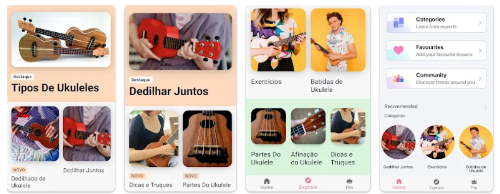Aplicativo para aprender tocar Ukelele em casa: baixe grátis 2 Aplicativo para aprender tocar ukulele