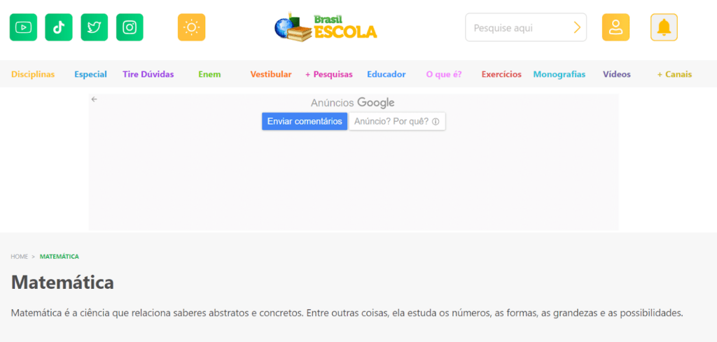Curso de matemática para o ensino fundamental: curso online gratuito 4 Curso de matemática para o ensino fundamental