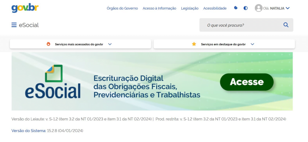 Como acessar o eSocial pelo Gov.Br