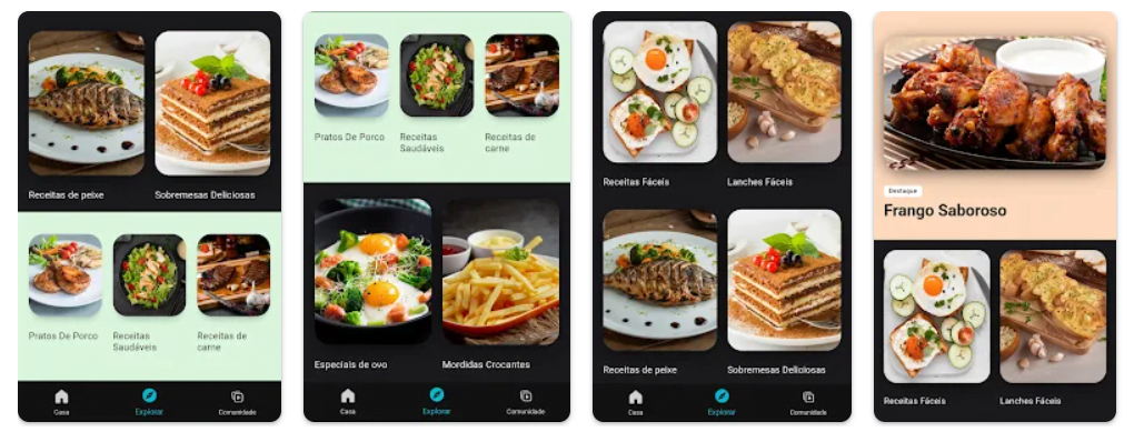 Aplicativo com receitas para Air Fryer