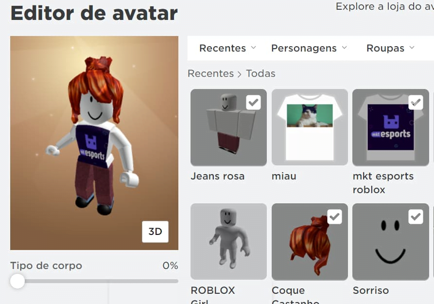 Fazer roupas para Roblox