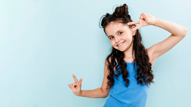 Penteado infantil simples para escola