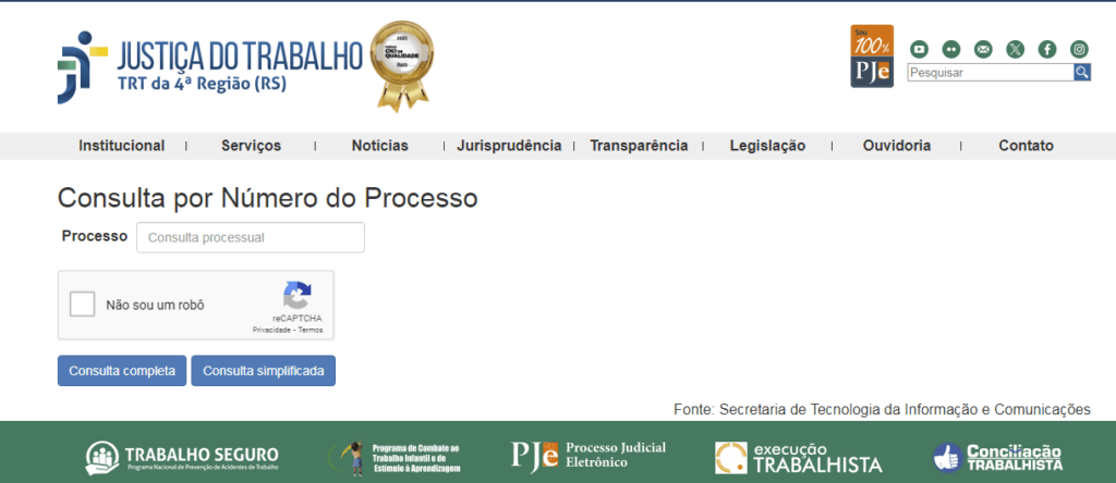 Como consultar processo trabalhista